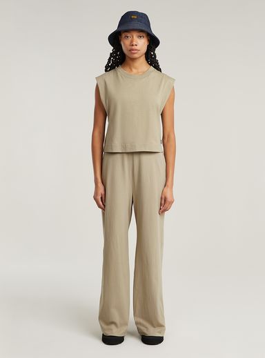 Double Layer Wide Leg Jumpsuit